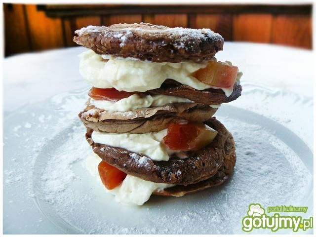 Czekoladowe placuszki z kokosowym kremem