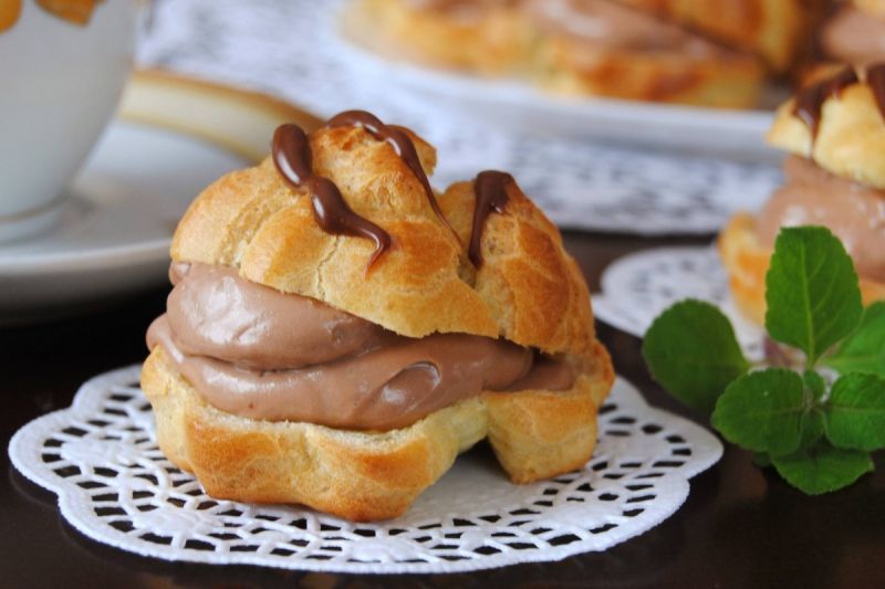 Czekoladowe ptysie Czekoladowe ptysie