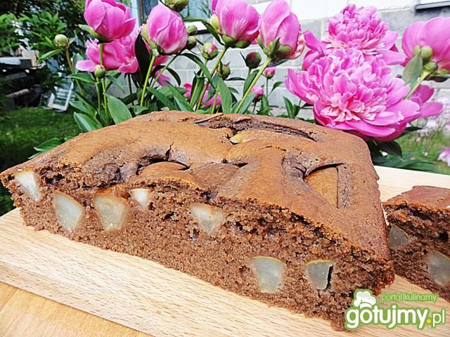 Czekoladowe z gruszkami