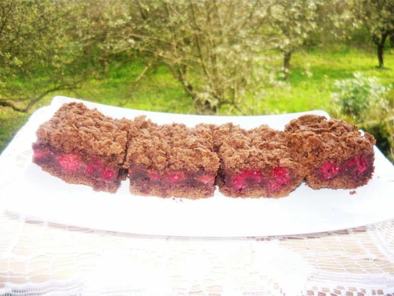 Czekoladowe z malinami Czekoladowe z malinami