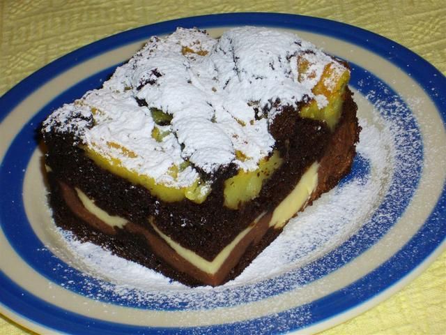 Czekoladowiec serowo-budyniowy  Czekoladowiec serowo-budyniowy