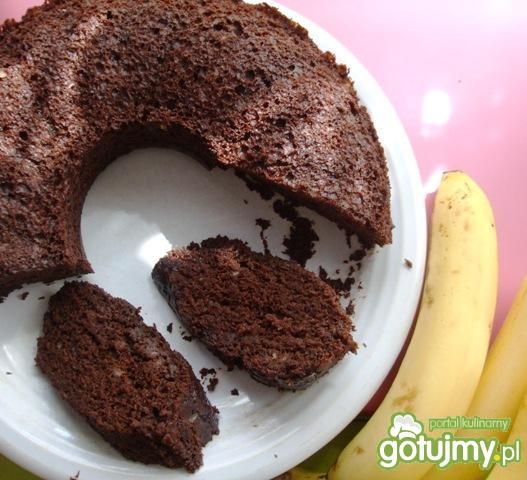Czekoladowo-bananowy wieniec Czekoladowo-bananowy wieniec
