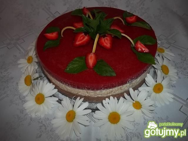 Czekoladowo-herbaciany sernik