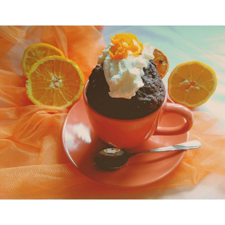 Czekoladowo- pomarańczowe ciastko w 5 minut ; )