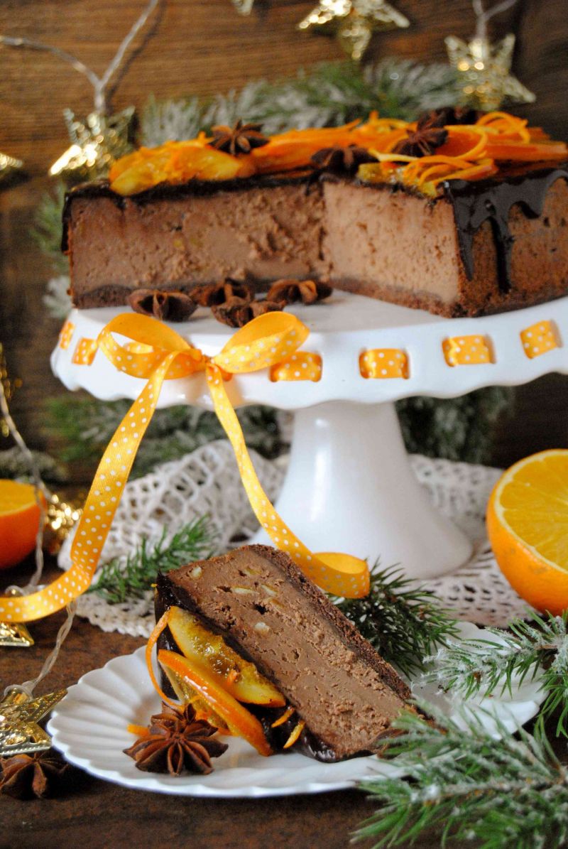 Czekoladowo- pomarańczowy sernik Czekoladowo- pomarańczowy sernik