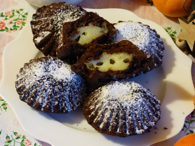 Czekoladowo-śmietankowe babeczki