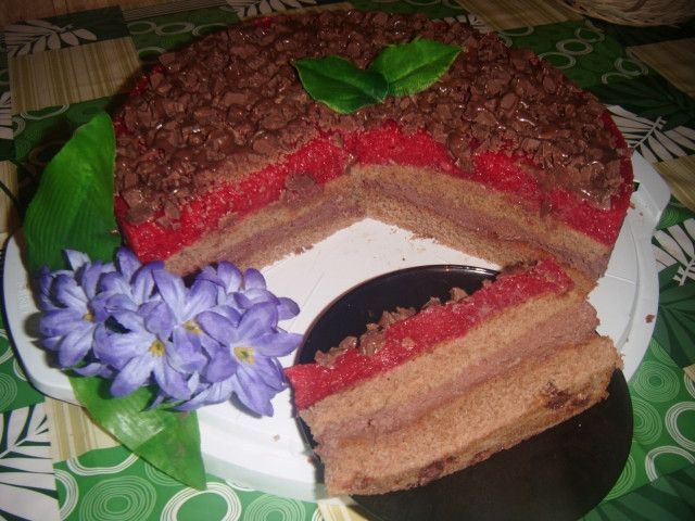 Czekoladowo - truskawkowy