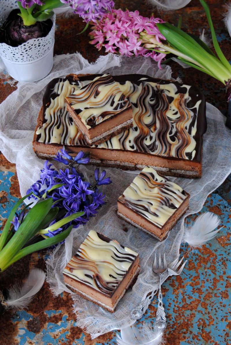 Czekoladowo- wafelkowy sernik Czekoladowo- wafelkowy sernik