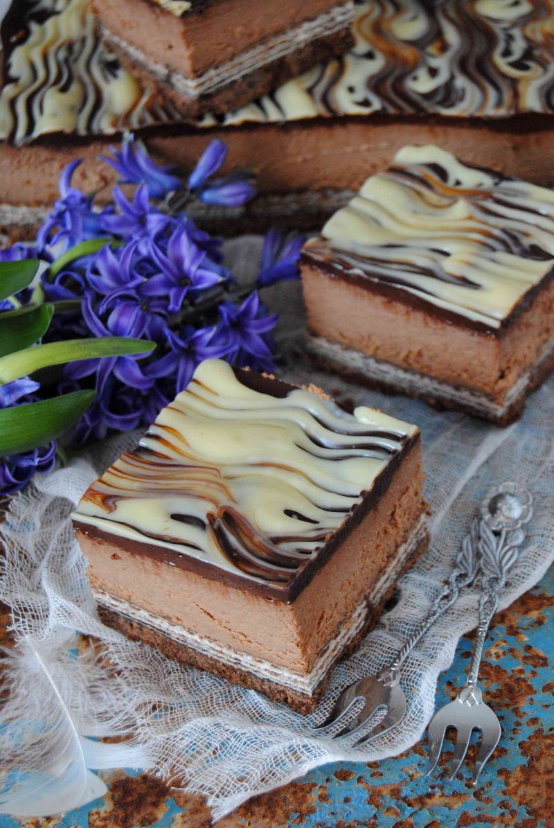 Czekoladowo- wafelkowy sernik Czekoladowo- wafelkowy sernik