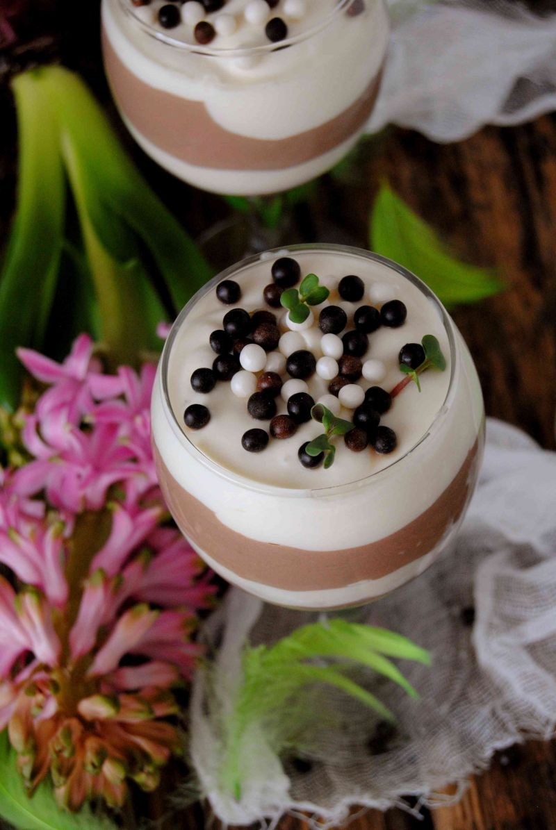 Czekoladowo- waniliowa pascha w pucharku