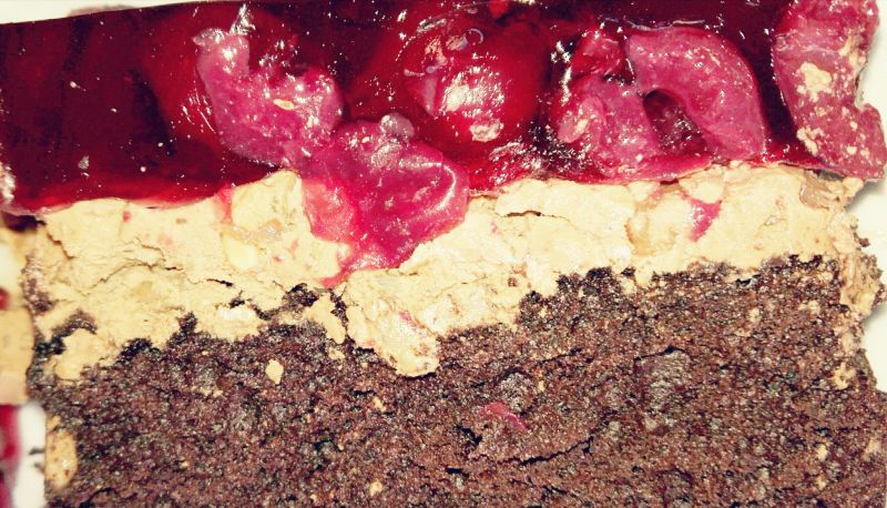 Czekoladowo-wiśniowe ciasto ze słonecznikiem Czekoladowo-wiśniowe ciasto ze słonecznikiem