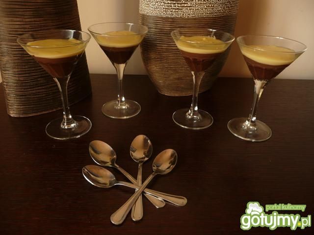 Czekoladowy deser w trzech kolorach