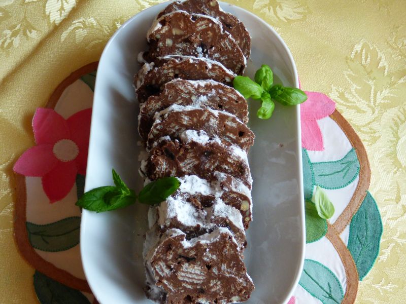 Czekoladowy salceson bez pieczenia