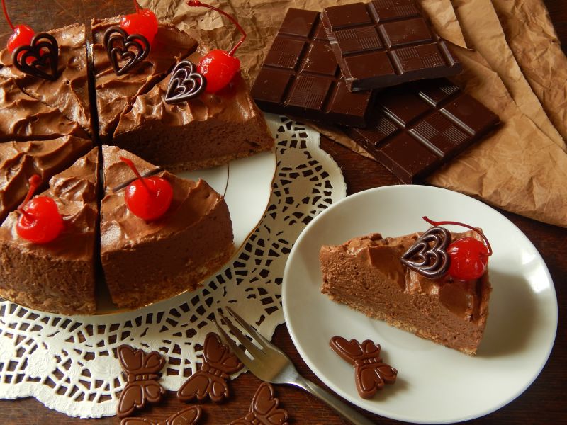 Czekoladowy sernik na zimno