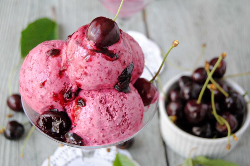 Czereśniowe lody