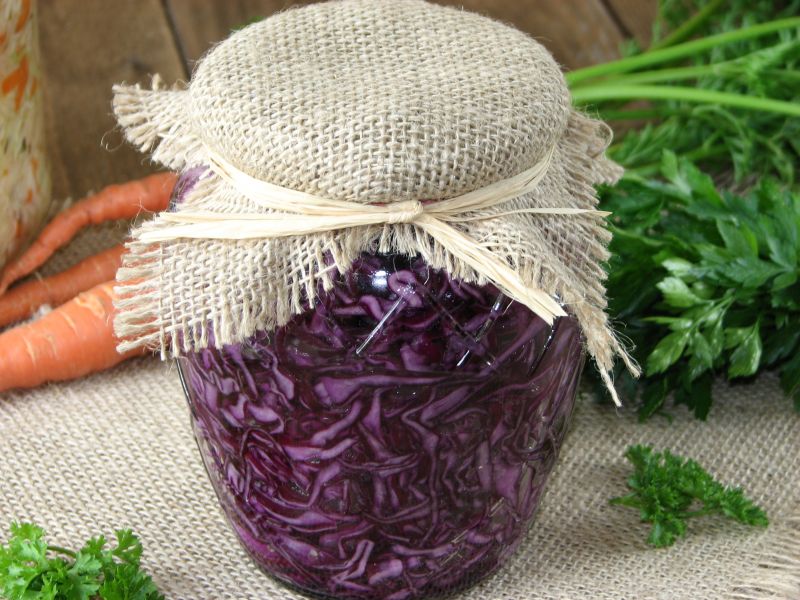 Czerwona kapusta kwaszona na zimę  Czerwona kapusta kwaszona na zimę