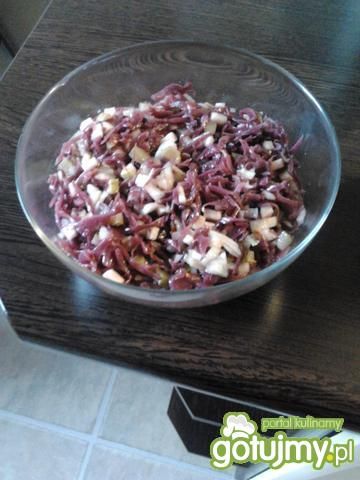 Czerwona kapusta w parze z jabłkiem