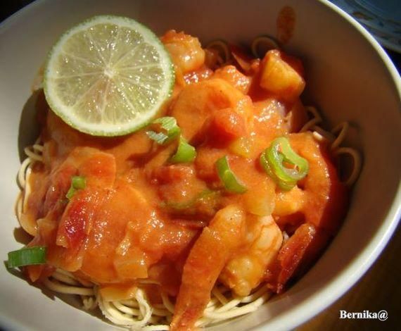 Czerwone curry z krewetkami Czerwone curry z krewetkami