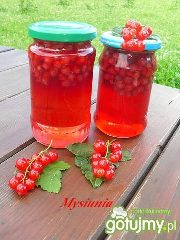 Czerwone porzeczki w syropie na zimę