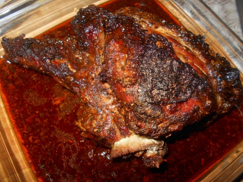 Czosnkowa biodrówka z teriyaki Czosnkowa biodrówka z teriyaki