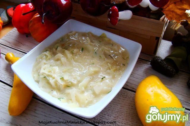 Czosnkowa kapustka w śmietanie Czosnkowa kapustka w śmietanie