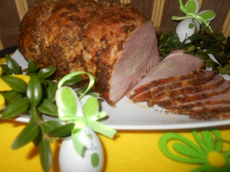 Czosnkowa szynka na kanapki