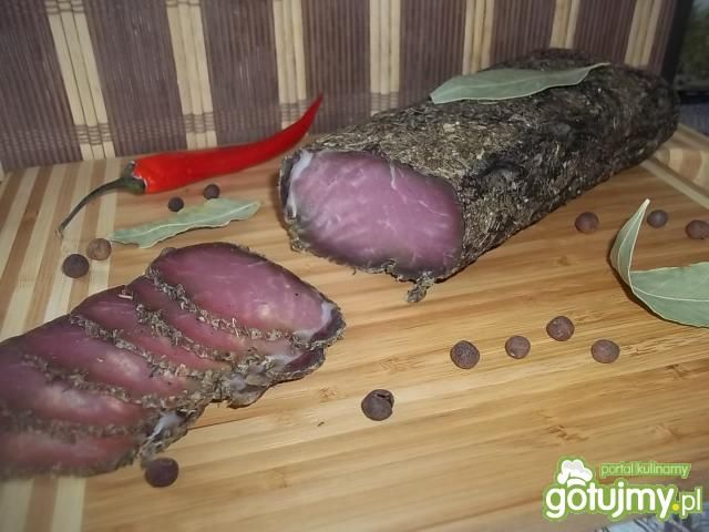 Czosnkowy suszony schab