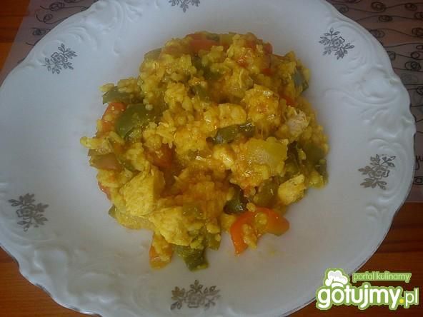 Danie ryżowo - warzywne z kurkumą Danie ryżowo - warzywne z kurkumą