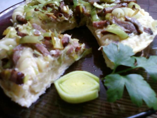 Danie z makaronu i jajek