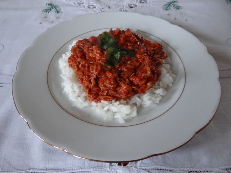 Danie z mięsa i warzyw z rosołu Danie z mięsa i warzyw z rosołu