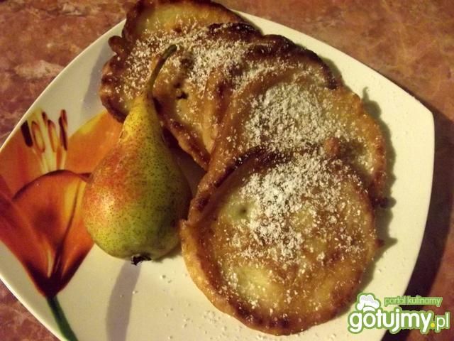 Delikatne placuszki z gruszkami Delikatne placuszki z gruszkami