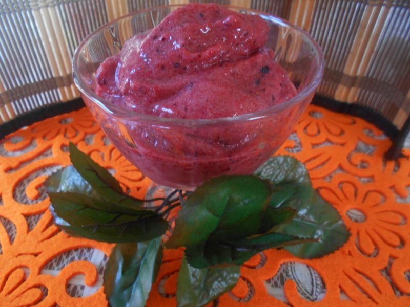 Delikatny sorbet owocowy Delikatny sorbet owocowy