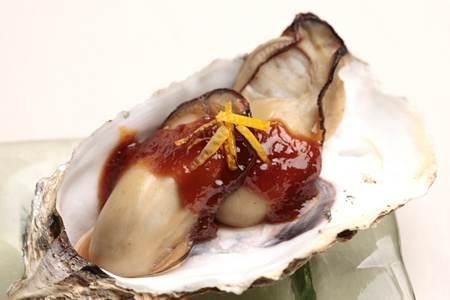 Dengaku ostrygowe z yuzu i miso