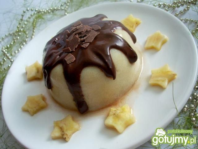 Deser bananowy na sojowym mleczku Deser bananowy na sojowym mleczku