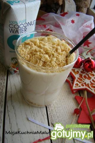 Deser bananowy z ciasteczkami 