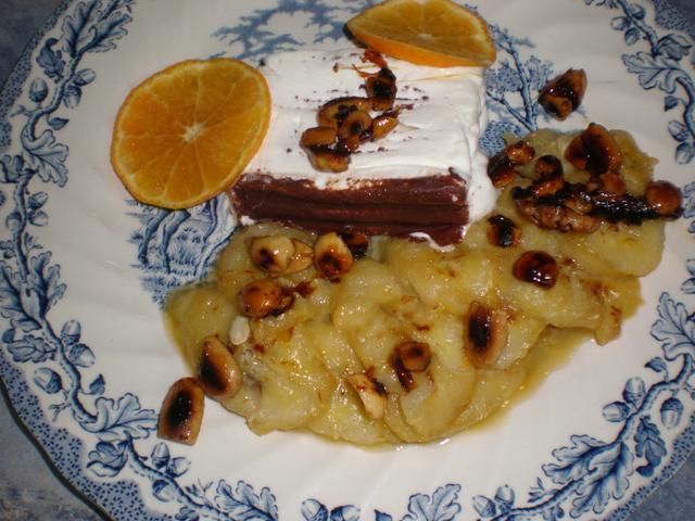 Deser bananowy z lodami Deser bananowy z lodami