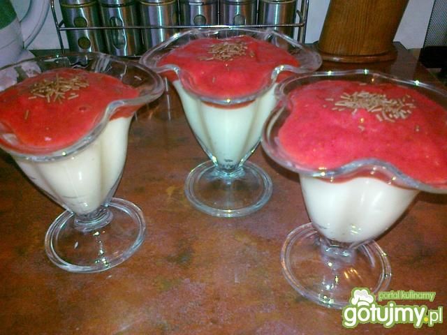 Deser budyniowo-truskawkowy Konczi Deser budyniowo-truskawkowy Konczi