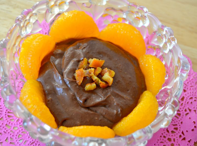 Deser czekoladowy z mandarynkami Deser czekoladowy z mandarynkami