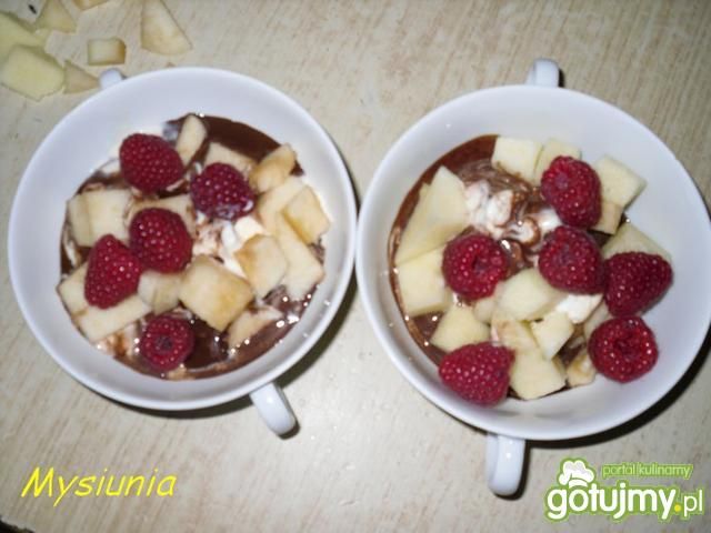 Deser jabłko - malina