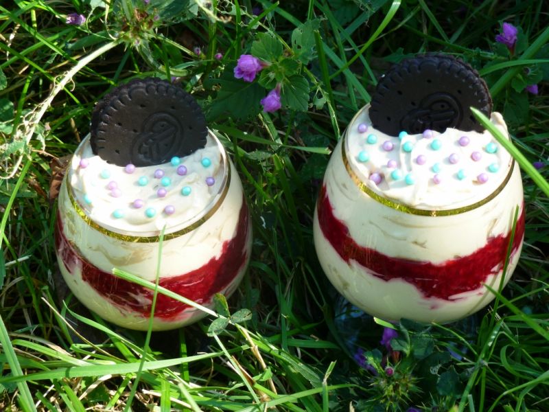 Deser kawowo-malinowy z orito Deser kawowo-malinowy z orito