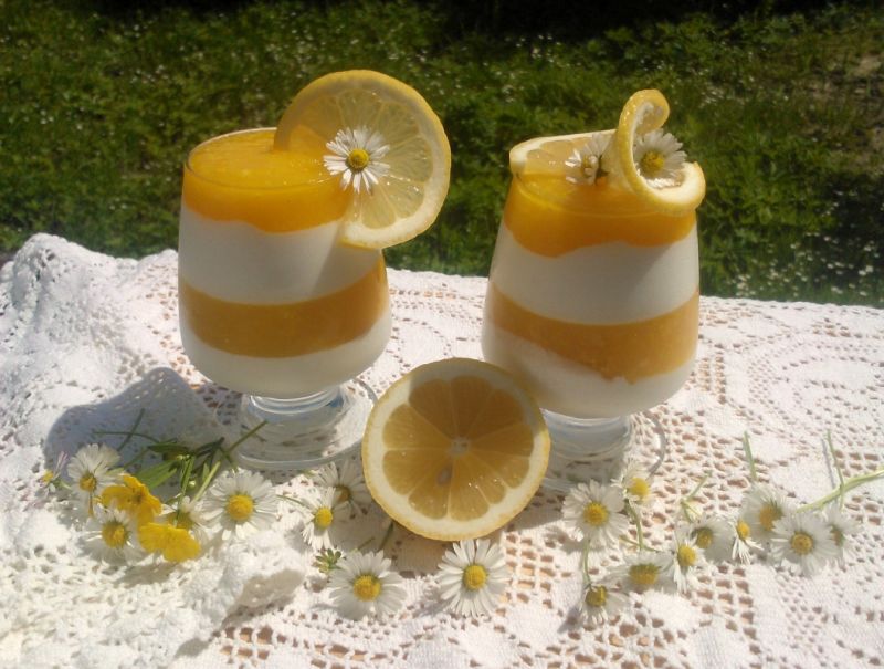 Deser kokosowo - cytrusowy