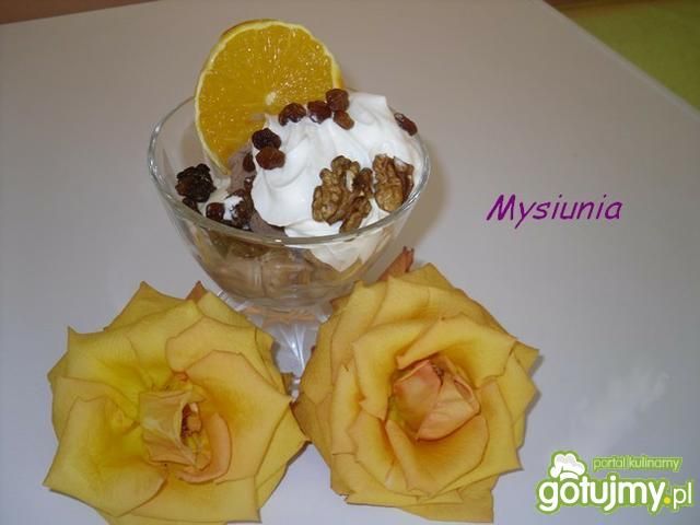 Deser lodowy z pomarancza