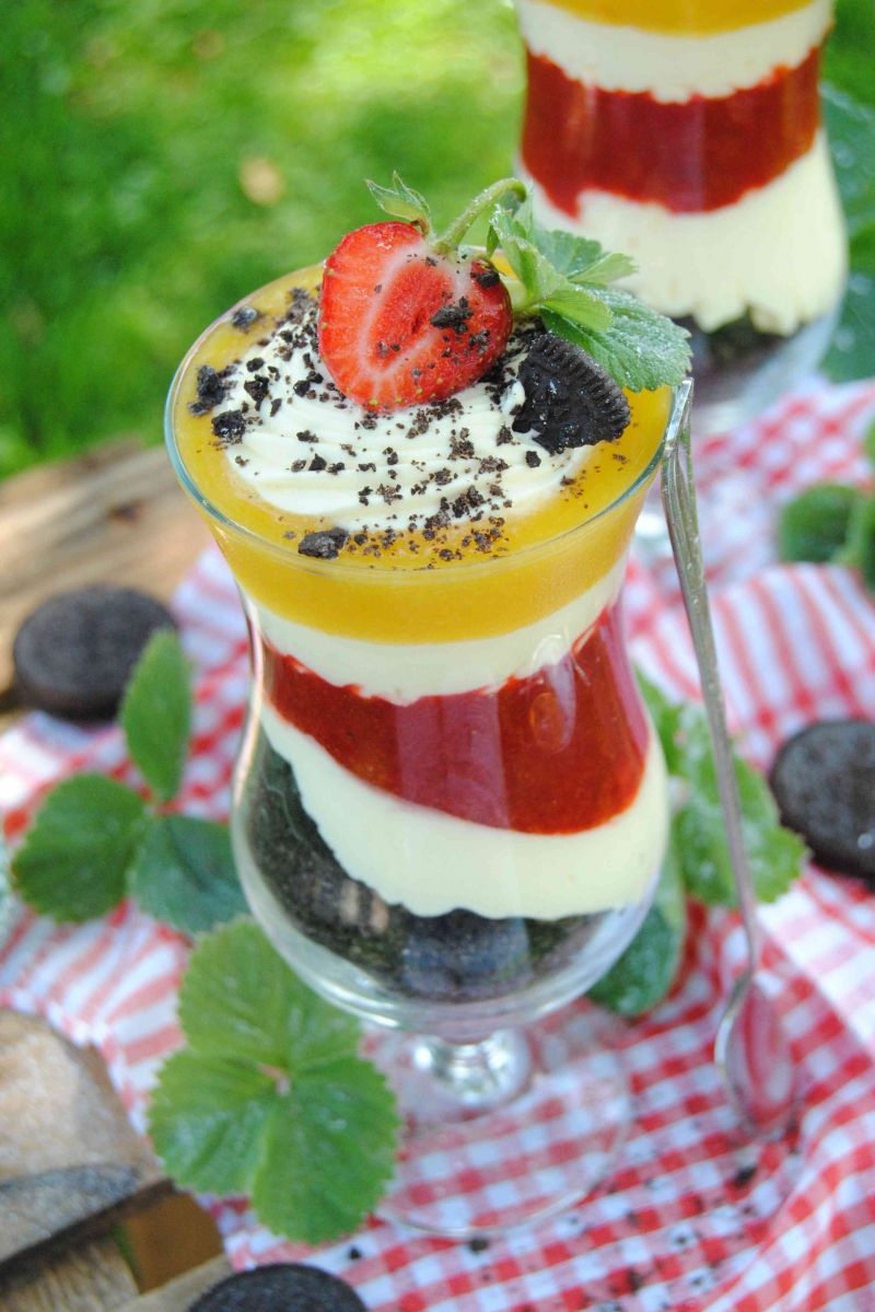 Deser owocowy z oreo