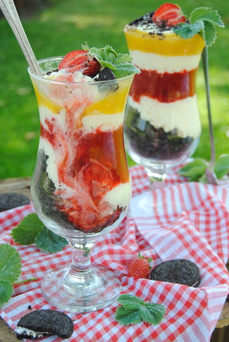 Deser owocowy z oreo