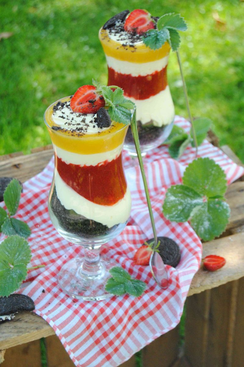 Deser owocowy z oreo