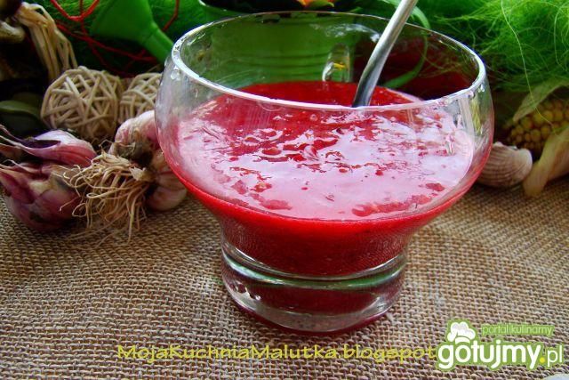 Deser porzeczkowo malinowy z sokiem i.. Deser porzeczkowo malinowy z sokiem i..