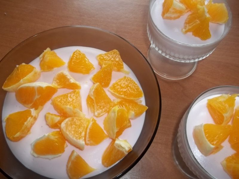 Deser serowy z pomarańczą