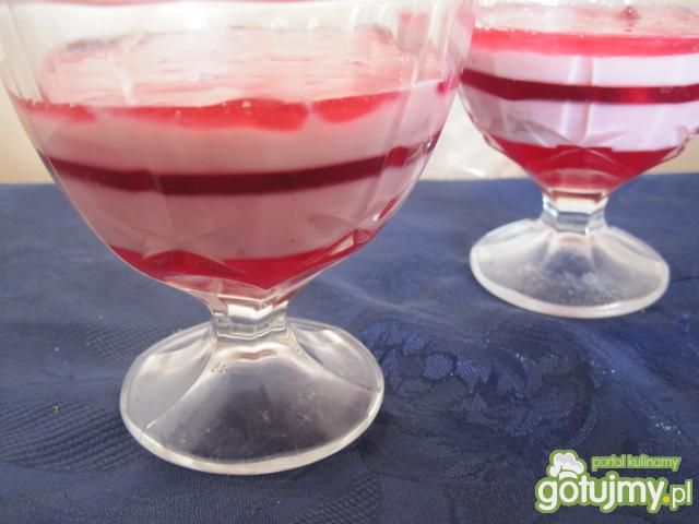 Deser truskawkowa zebra