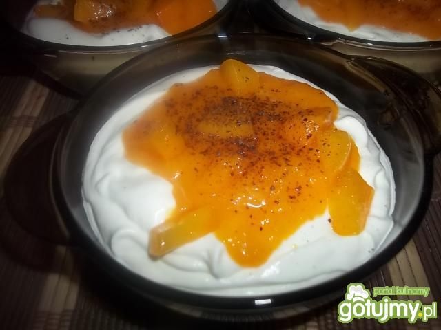 Deser z brzoskwiniami 3 Deser z brzoskwiniami 3