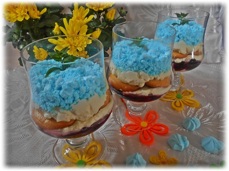 Deser z figami i borówkami Deser z figami i borówkami